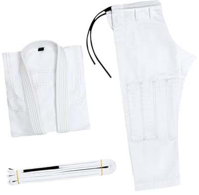 BEALIFE Brasiliansk Jiu Jitsu Gi-turnering Kimono-uniformer Jiu Jitsu-dräkt Midjebälte Andningsbart Lätt Passform För Kampsport Dräkt Midjebälte Andningsbart Bekvämt