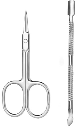 LOZTBUE 2 pezzi Forbici per Unghie, Forbici per Cuticole, Forbicina Professionale Unghie Forbici Manicure Taglia Cuticole per Professionale e Domestico