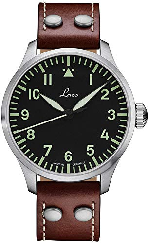 Laco / 1925 Men's 861688 Laco 1925 Pilot Classic Stainless Steel Automatic Watch with Brown Leather Band