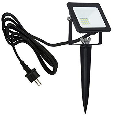 Trango 3085 IP65 10 Watt LED Gartenstrahler Teichstrahler, Außenstrahler, Fluter, Flutlicht 6000K kaltweiß Außenwandstrahler, Wegbeleuchtung, Strahler, Außenleuchte, Wandlampe