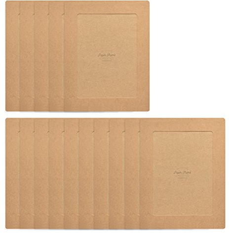 Monolike Cornici per foto in carta kraft, 12,7 x 17,8 cm, confezione da 15 pezzi, per foto da 12,7 x 17,8
