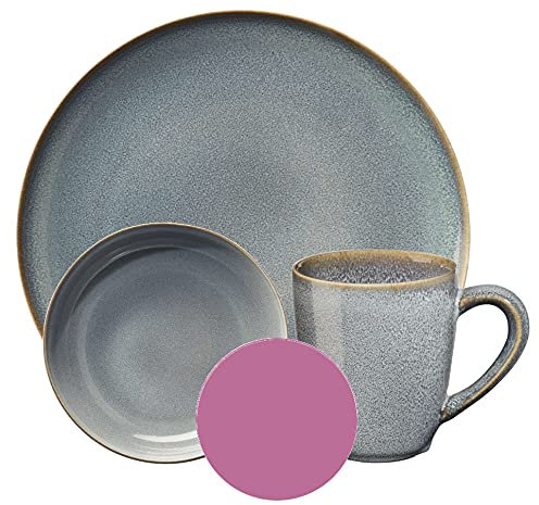 ASA Selection SAISONS Frühstücksset Denim 12tlg