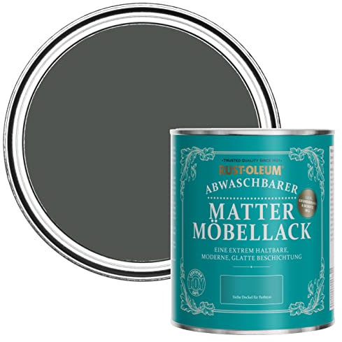 Rust-Oleum Dark Grey Furniture Paint in Matt Finish - Graphite 750ml