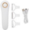 Pelapatate Elettrico, USB Ricaricabile Multifunzione Palmare Elettrico Pelapatate Grattugia Pelapatate Domestico con 3 Testine di Taglio per Verdure Peeling Frutta