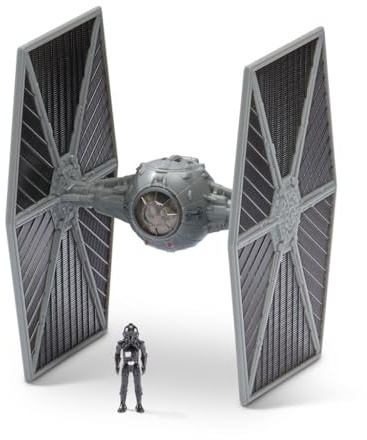 Bizak Star Wars Nave 8 cm Tie Fighter Grigio, con 1 statuetta (62610004)