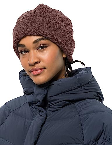 Jack Wolfskin Damen HIGH CURL W Beanie-Mütze, Boysenberry, S