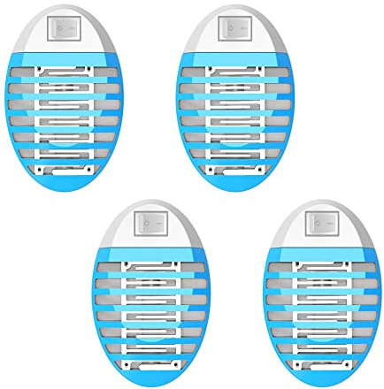 Yongge Elektrischer Insektenvernichter, Mückenlampe, Fliegenfalle, Keine giftige Mückenvernichterlampe, für Fliegen, Mücken, Motten, Küche, für Schlafzimmer, Indoor (4 Pack)