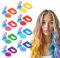 Zernblend gesso temporaneo per capelli a 8 colori, tintura per capelli per ragazze, bambini e adulti, trucco per capelli lavabile per feste, eventi e celebrazioni