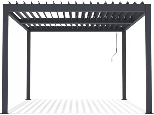 Habitat et Jardin Pérgola bioclimática de Aluminio <> - 3 x 4 m - Antracita