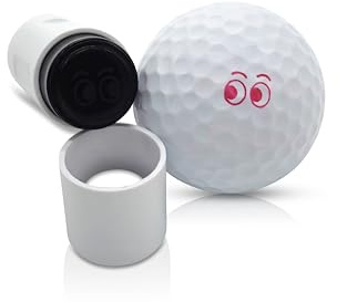 SWVL Sports Eyes Golf Ball Stamp Marker- Red
