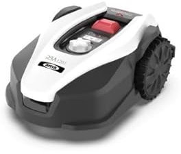 AMA Robot Tondeuse Freemow RBA1201 pour surfaces jusqu'à 1200 m² - Navigation intelligente, Wi-Fi et Bluetooth, hauteur de coupe réglable, blanc/noir