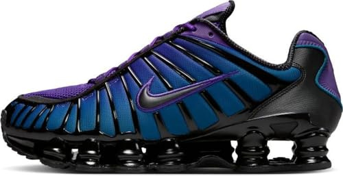 NIKE Herren Shox TL Sneaker, Voltage Purple Black Blue Force Black, 44.5 EU
