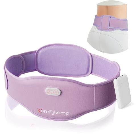 Comfytemp Almohadilla Térmica Menstrual Tamaño para Abdomen y Espalda, 5000mAh, 150x16cm, Manta Electrica Inalámbrica para Menstruacion, Cinturon de Calor Menstrual, Regalo para Madres y Mujeres