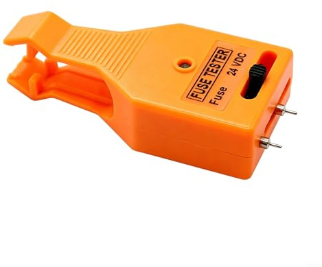 Comgooldool Probador de fusibles y herramienta de extracción para automóviles con espaciado de sonda ajustable y luces indicadoras. Ajustable para fusibles de vidrio en sistemas eléctricos de