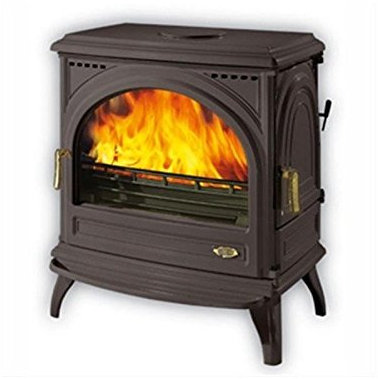 Godin - 366101 - Poêle à bois fonte émaillé 12.5kw anthracite CARVIN