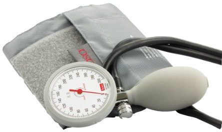 boso K2 Mechanisches Blutdruckmessgerät mit Klettenmanschette grau