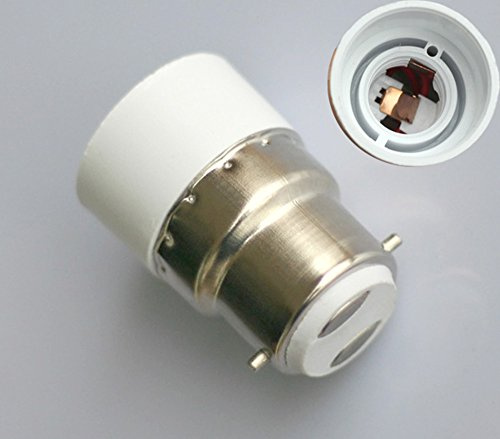 1 st. Bajonett B22 på E14 antingen halogen eller LED-glödlampa adapter lampa uttag ny