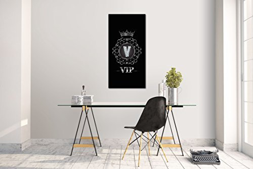 Wandtattoo Wandsticker Aufkleber VIP Initialen Buchstabe V Grösse: 60 x 120 cm