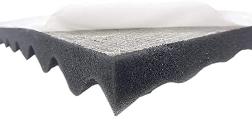 Mousse à picots pour isolation acoustique efficace 100 x 50 x 3 cm auto-adhésif