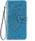 WEIOU para Alcatel 1S 2021 | 3L 2021 Funda, Flip Mariposas Carcasa Magnética con Soporte y Cartera para Tarjetas, Premium PU/TPU Cuero Case Cover Billetera. Azul