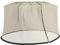 Outsunny Moskitonetz für Sonnenschirm, zylindrisch, 3 m, mit Reißverschluss und Beschwerung, beige