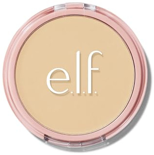 e.l.f. Halo Glow Powder Filter, Pressed Finishing Powder, Buildable Coverage, Crease-Resistant, Blurs the Appearance of Pores, With Velour Puff and Mirror, Vegan & Cruelty-Free, Fair Warm