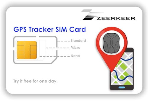 Tarjeta SIM para Rastreador GPS, Tarjeta SIM para Rastreador GPS con Cobertura Mundial y Red Multioperador 4G LTE/3G/2G/GSM, Desde 4€/Mes, Tarjeta SIM para Rastreador GPS Winnes Tkmars