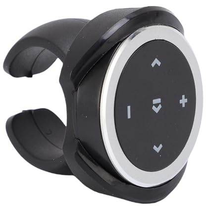 Bluetooth Media Button Remote, Waterproof Music and Volume Remote Control för Bilar Cyklar Motorcyklar, Rattkontrollknapp Upp Till 10 Meter för Telefoner och Surfplattor
