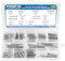 Electrical Socket Screws, 100 PCS 12 Sizes #6-32#8-32 Slotted Raised Countersunk Head 304 Stainless Steel Machine Screws, Extra Long 50mm 40mm Plug Socket Fastener for Wall Plate, Light Switch