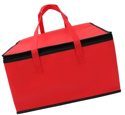 GLSTOY Borsa Termica Isolata Per Alimenti Borsa Bento Portatile Per Pranzo Al Sacco E Pizza Da Asporto Con Chiusura a Cerniera E Materiale Isolante Per Conservazione E Calda