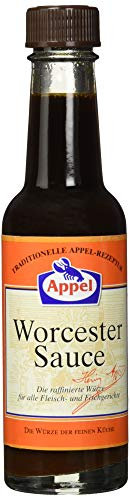 Appel Feinkost Würzsaucen - Klassische Worcestersauce aus der Flasche zum Würzen und Verfeinern, 12 x 140 ml