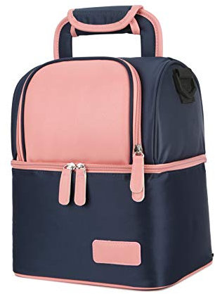 Meichoon Bolsa de refrigeración para biberón, Bolsa Impermeable para bebé, Bolsa de Leche para congelador/mamá, Mochila de Viaje/Caja de Almuerzo con Aislamiento térmico portátil para Mujeres, niños