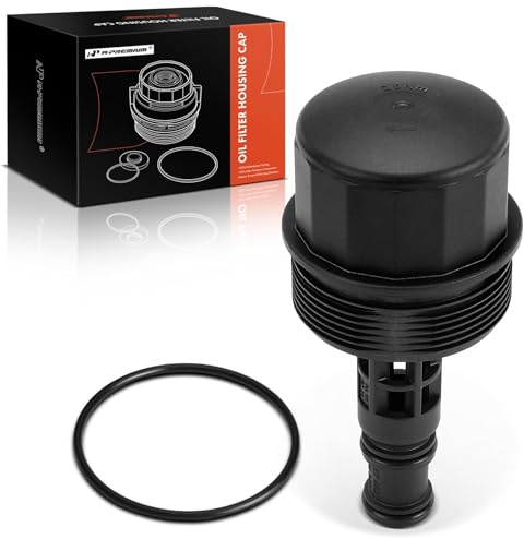 A-Premium Oil Filter Housing Cap Assembly Compatible with Mercedes-Benz C230, C250, C280, C300, E280, E350, E550, GLK350, GL550, S450, CLS550, G550, SL550, SLK300, S400, CLK550, Replace# 2721800038