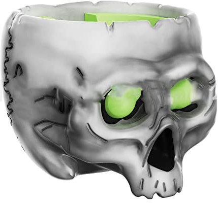 Aokicase Soporte de Calavera para Amazon Echo Dot 4/5 con Gestión de Cables Integrada, Sin Tornillos, Accesorio para Altavoz (Negro) JSZ01