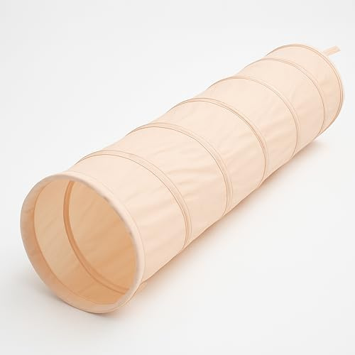 Lyla & Sage Play Co - Kids Play Tunnel - 6ft Pop Up Crawl Tunnel for Toddlers Babies - Collapsible Tunnel Toy Gift for Boy and Girl - Play Tunnel Tent Indoor & Outdoor (Canyon/Peach)