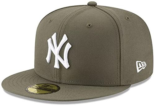 New Era MLB 59FIFTY Green Fitted On Field Game Cap Hat, New York Yankees Green, 63 EU