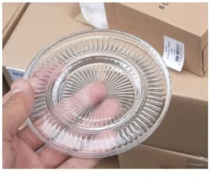 Set di 6 piatti in vetro 12 cm piattini per bicchieri da tè Cay Tabagi
