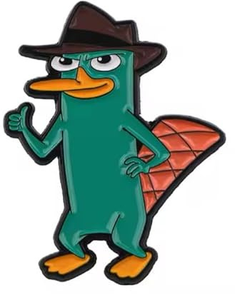 Pins de Perry l'Ornythorinque - Epinglette Broche Dessin Animé Phineas et Ferb Accessoire Vetements Sacs Chaussures