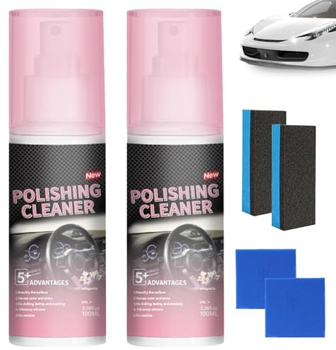 Timeno 2026 New Polishing Cleaner Car Interior, Interior All Purpose Car Cleaner for Rubber, Leather (2)