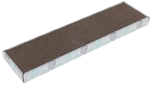 Kerbl Pet Planche à gratter pour Chat Flat, 46 x 12 x 3 cm, Arbre à Chat, griffoir, Carton ondulé recyclé, Chats