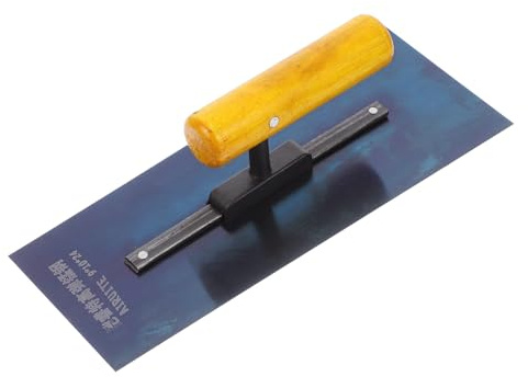 Vaguelly Llana de Madera para Enlucido Interior sin Dientes Herramienta Manual para Acabado de Yeso en Construcción y Albañilería