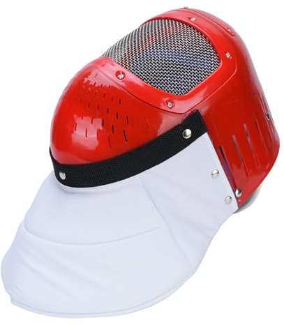 RASTKY Protezione per il Viso da Scherma per Bambini in Rete Traspirante per Allenamento con Spada e Sciabola, Casco da Scherma Anti Piercing per Principianti, Materiale in Lega di Plastica per