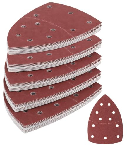 50 PzCarta Vetrata Abrasiva per Black & Decker Levigatrice, Griglia 40/60/80/120/180 Carta Vetrata per Legno Pareti Plastica, multiutensile carta abrasiva per Levigatrici mouse