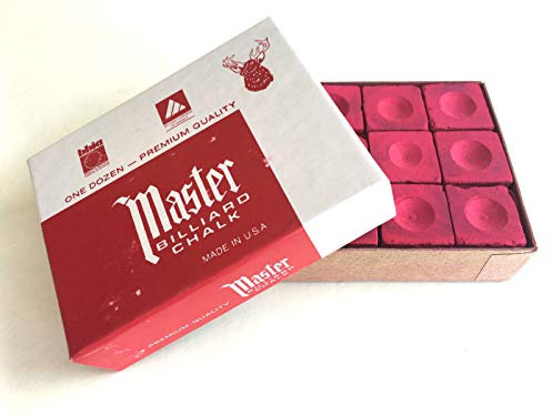 Billard-Kreide Master Rot 12-er