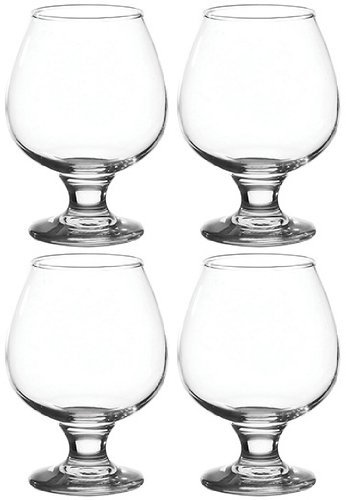 Juego de 4 tamaño grande 390 ml Tallo copas de Brandy