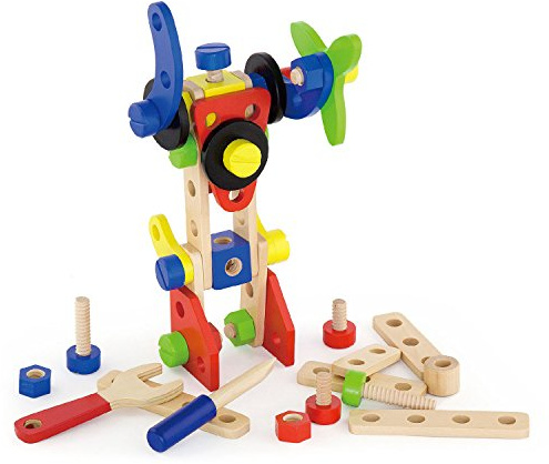 Viga Toys Glooke Selected- Piramide Cubi 6 Pezzi Costruzioni Prima Infanzia Giocattolo 232, Multicolore, 6934510503925
