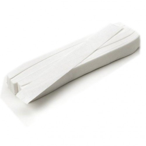 schmale Vliesstreifen für Bikinilinie, Bikinizone, 3 x 13 cm Kosmetex Enthaarungsstreifen, für Gesicht und Intimbereich, 100 Stück-schmal