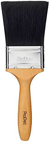 Brocha de cerdas Mixtas ProDec de 3 Pulgadas para Pintar con Pinturas de emulsión, Brillantes y satinadas en Paredes, techos, Madera y Metal, 3 75mm