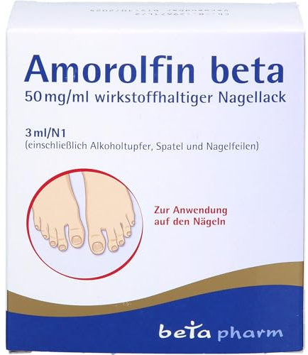 AMOROLFIN beta 50 mg/ml wirkstoffhalt.Nagellack 3 ml