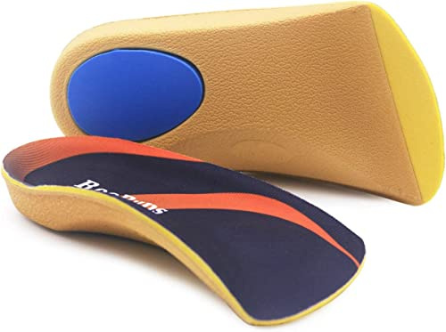 Orthotic Inserts 3/4 Length, Plantar Fasciitis Insoles with Metatarsal Pads Heel Cushion for Men and Women, High Arch Support Shoe Inserts for Flat Feet, Overpronation, Walking Running, L